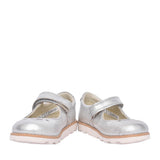 Girls Crown Jane K Metallic Velcro Shoe In Kids F Fit