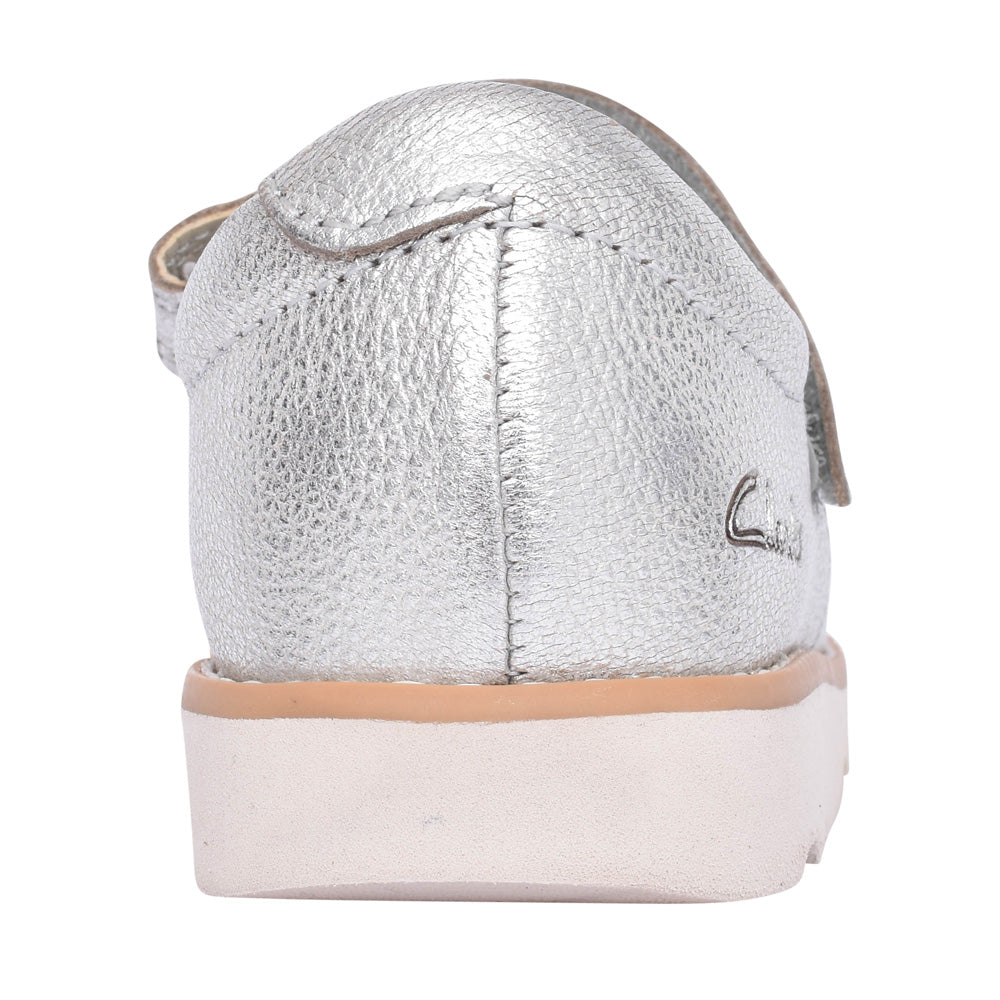 Girls Crown Jane K Metallic Velcro Shoe In Kids F Fit