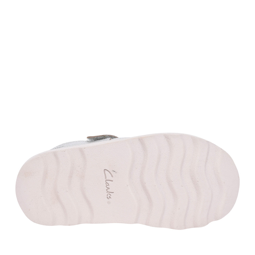 Girls Crown Jane K Metallic Velcro Shoe In Kids G Fit