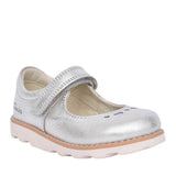 Girls Crown Jane K Metallic Velcro Shoe In Kids H Fit