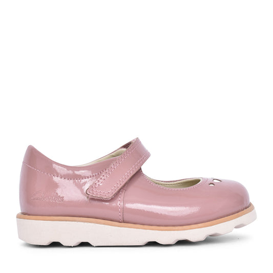 Girls Crown Jane K Dusty Pink Pat Shoe In Kids F Fit