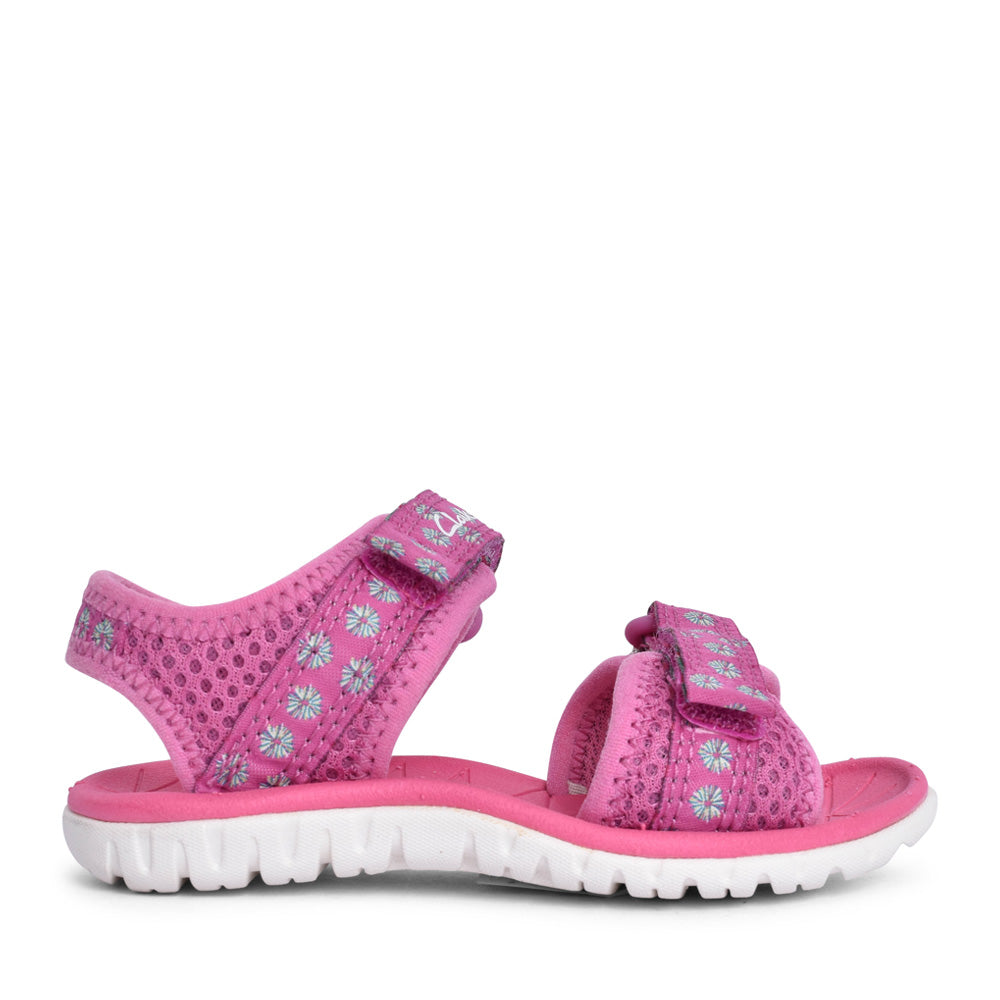 Girls Surfing Tide Hot Pink Textile Sandal In Kids F Fit