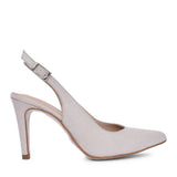 Ladies Rp0003 Medium  Heel Slingback In Beige