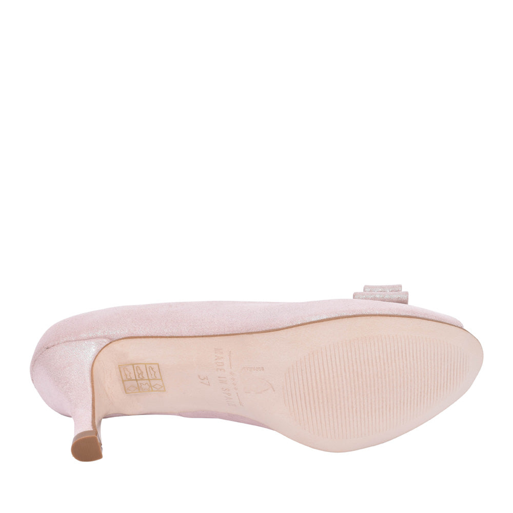 Ladies Rp0008 Medium Heel Peep Toe In Pink