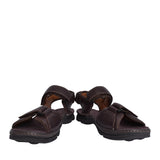 Mens Atl Part Leather G-fit Sandal In Dark Brown