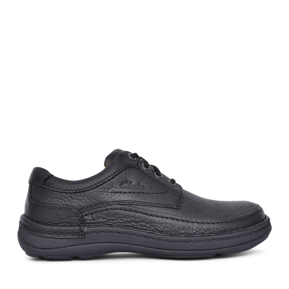 Mens Nature Three G-fit Leather Laced Shoe In Black