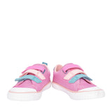 Girls Foxing Play Pink Canvas Shoe In Kids F Fit