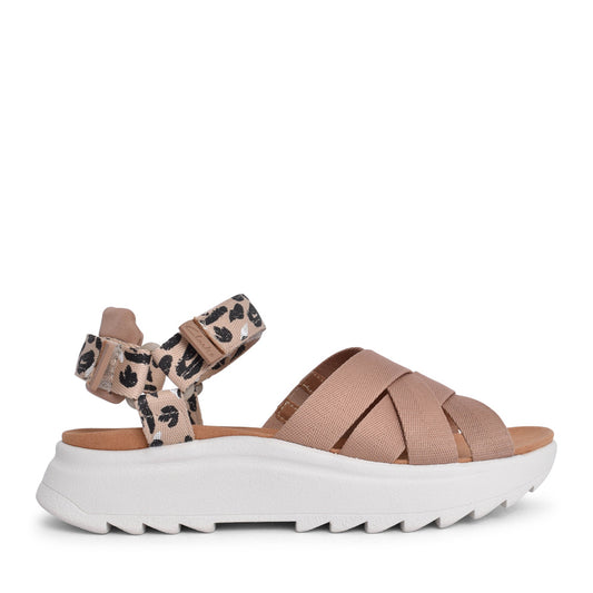 Ladies Dashlite Cros Leather D-fit Sandal In Bronze