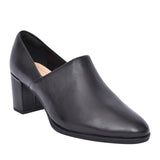 Ladies Freva55 Lily Leather D-fit Court Shoe In Black