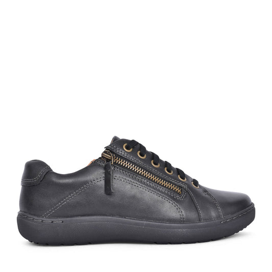 Ladies Nalle Lace Leather D-fit Laced Shoe In Black