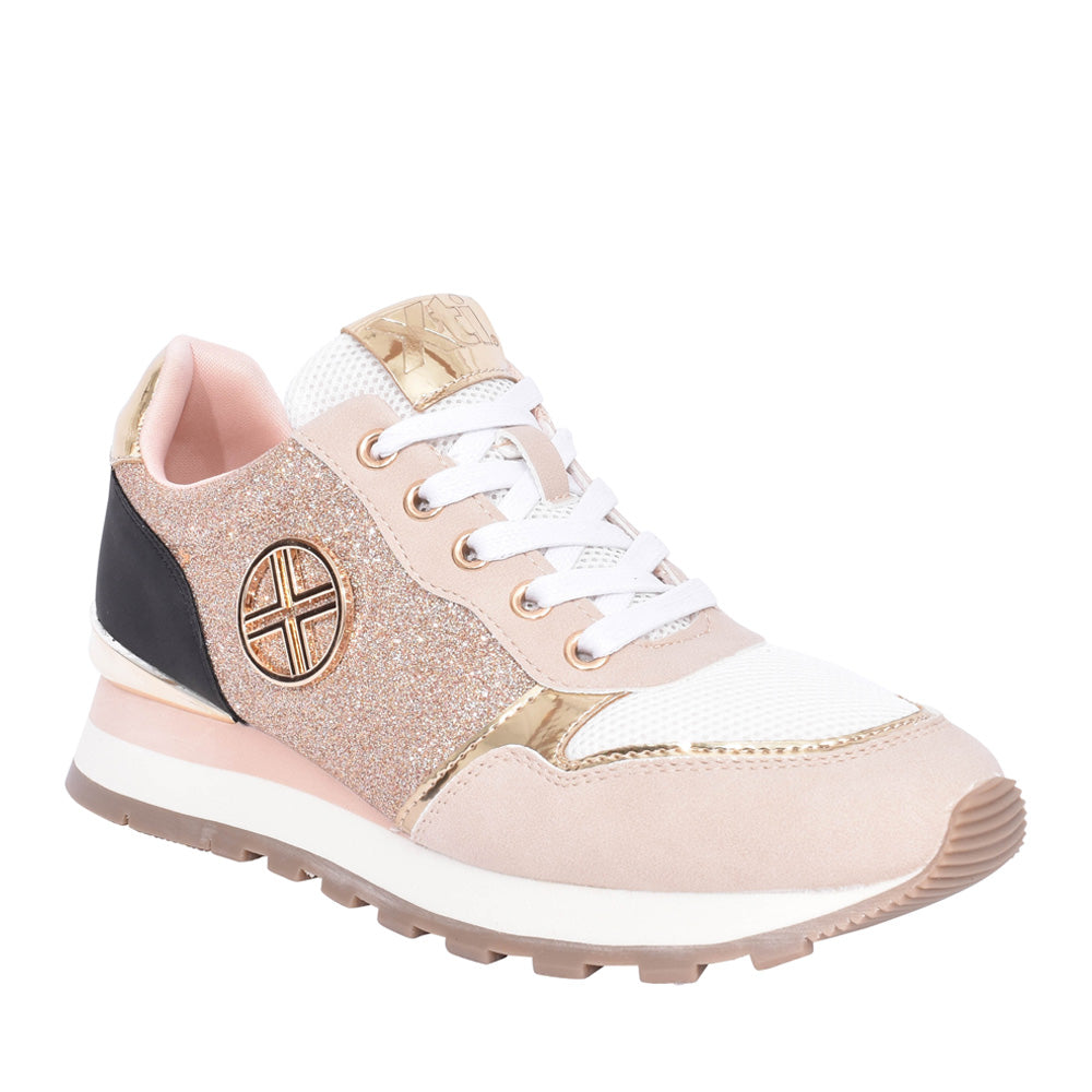 Ladies 141112 Laced Trainer In Nude