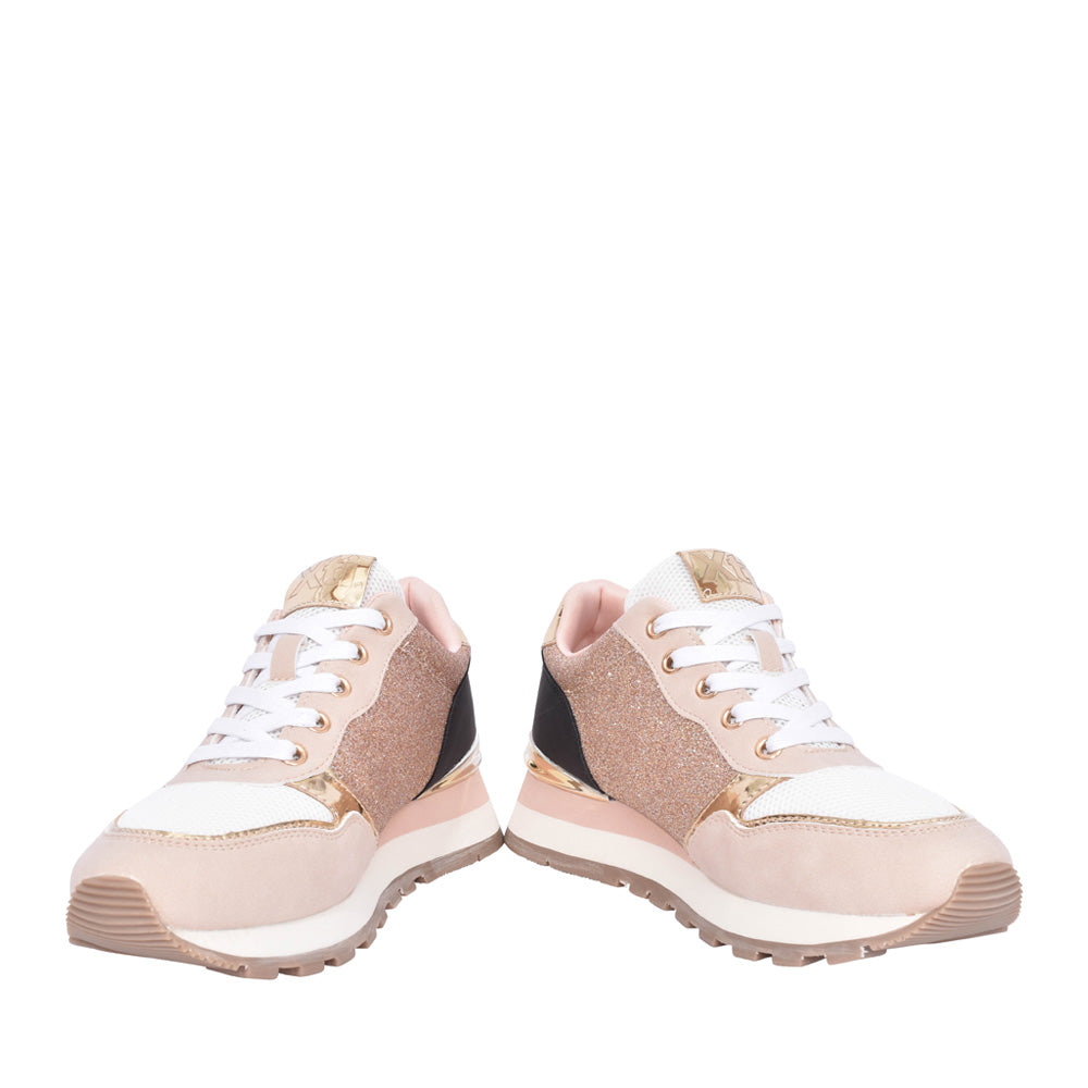 Ladies 141112 Laced Trainer In Nude