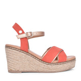 Ladies 141282 Wedge Sandal In Coral