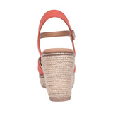 Ladies 141282 Wedge Sandal In Coral