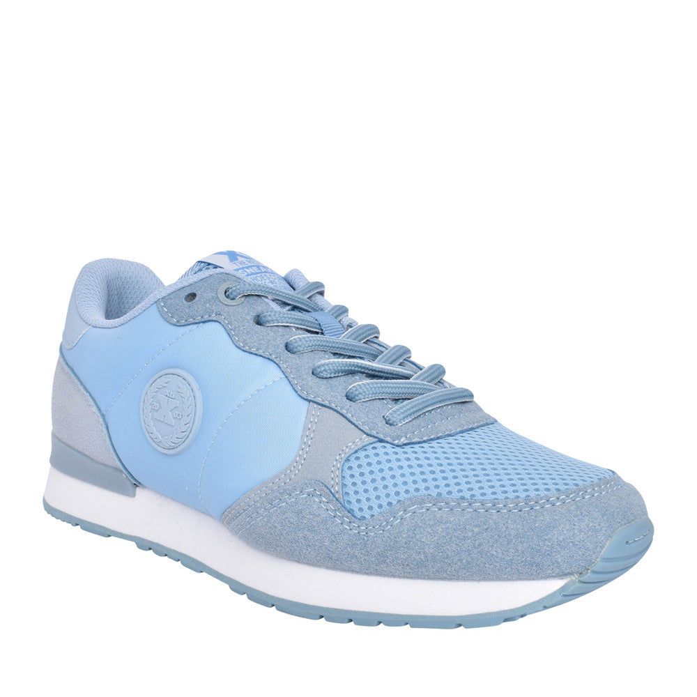 Ladies 141025 Laced Trainer In Blue
