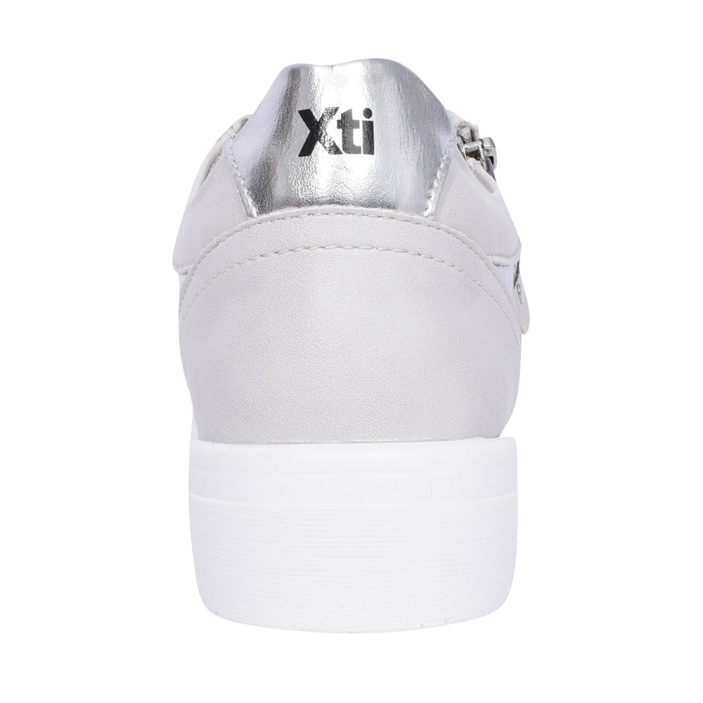 Ladies 44309 Laced Trainer In Light Grey