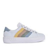 Ladies L8802 Laced Trainer In White