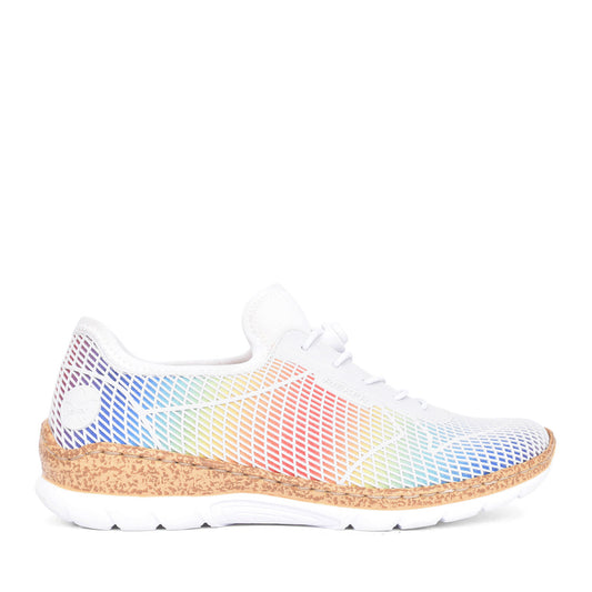 Ladies N4270 Laced Trainer In Multi-colour