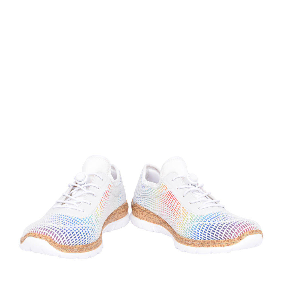 Ladies N4270 Laced Trainer In Multi-colour