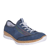 Ladies N42t0 Laced Trainer In Blue