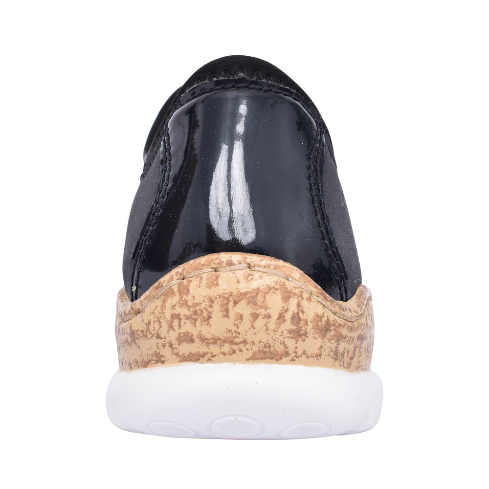 Ladies N4263 Laced Trainer In Navy