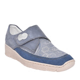 Ladies 537c0 Wedge Shoe In Blue