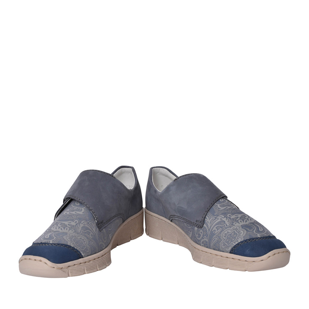 Ladies 537c0 Wedge Shoe In Blue