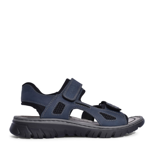 Mens 26761 Velcro Sandal In Navy