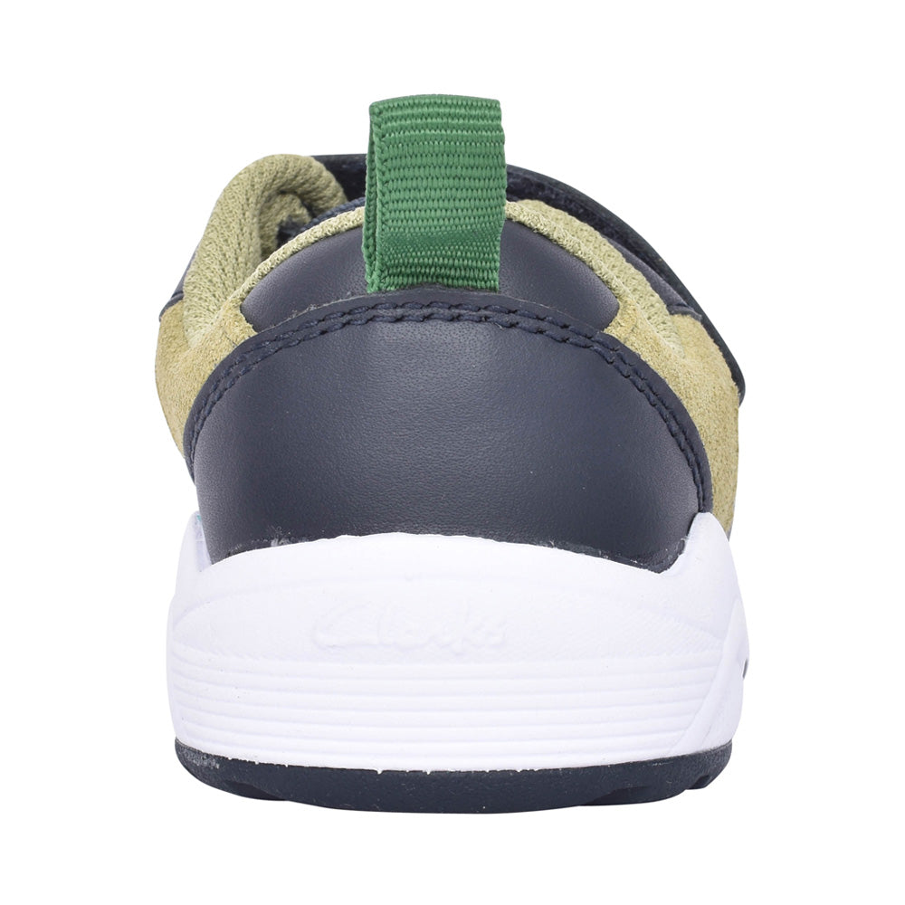 Boys Aeon Search K Kids Navy/ Green Velcro Trainer In Kids G Fit