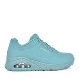 Ladies 73690 Uno Stand On Air Laced Trainer In Teal