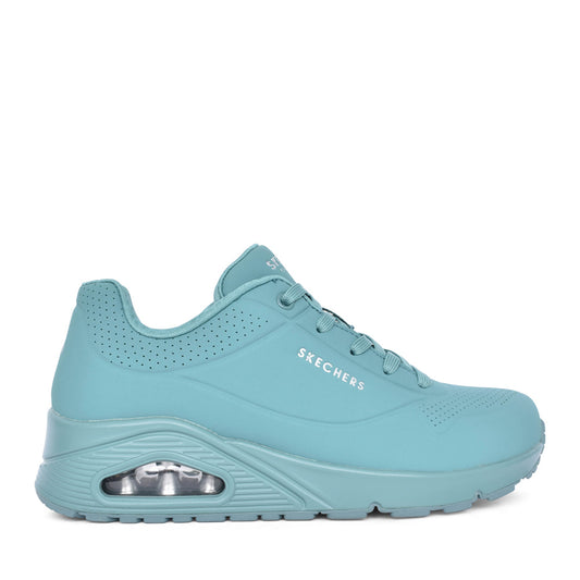 Ladies 73690 Uno Stand On Air Laced Trainer In Teal