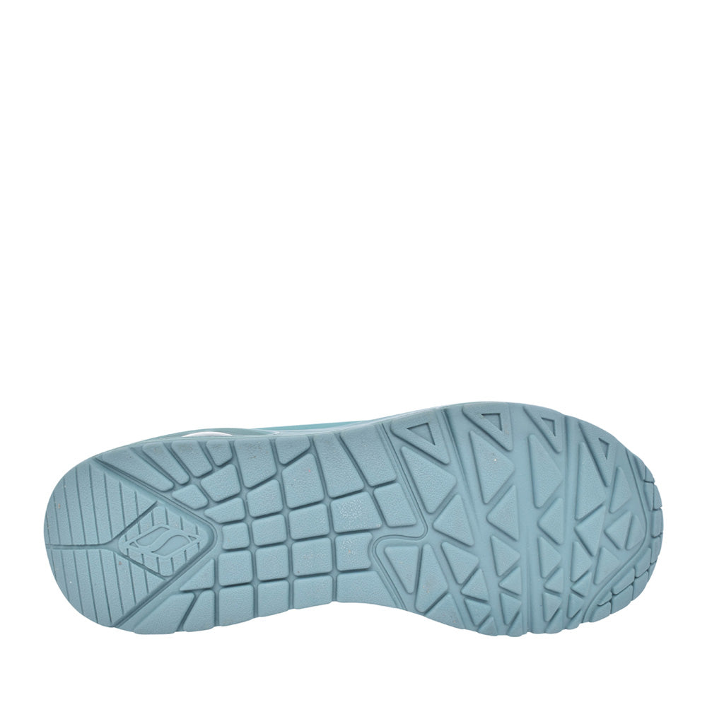 Ladies 73690 Uno Stand On Air Laced Trainer In Teal