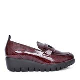 Ladies C-33303 Wedge Shoe In Burgandy