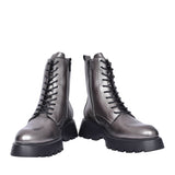 Ladies C-7205 Laced Calf Boot In Pewter
