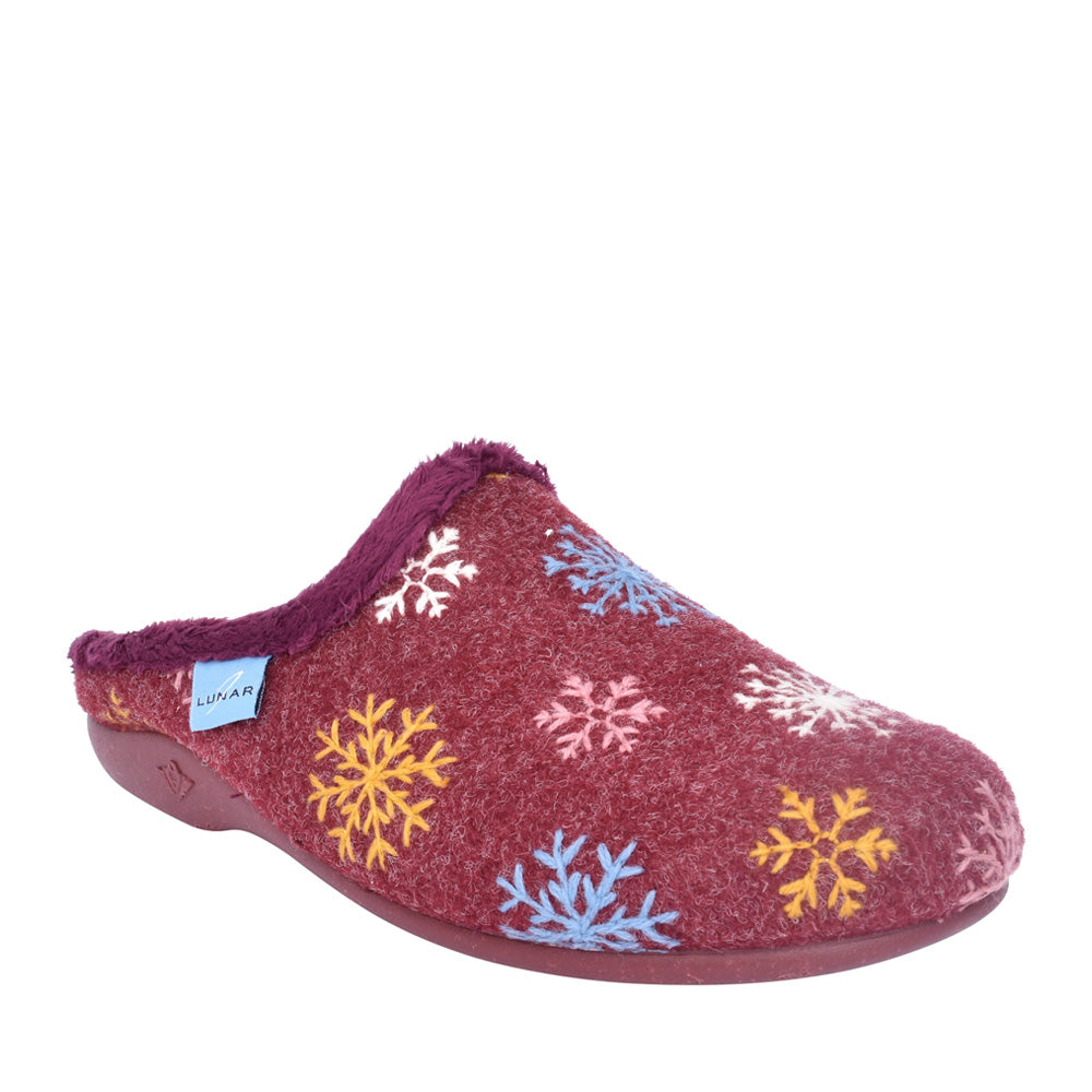 Ladies Kla200 Juniper Mule Slipper In Burgandy