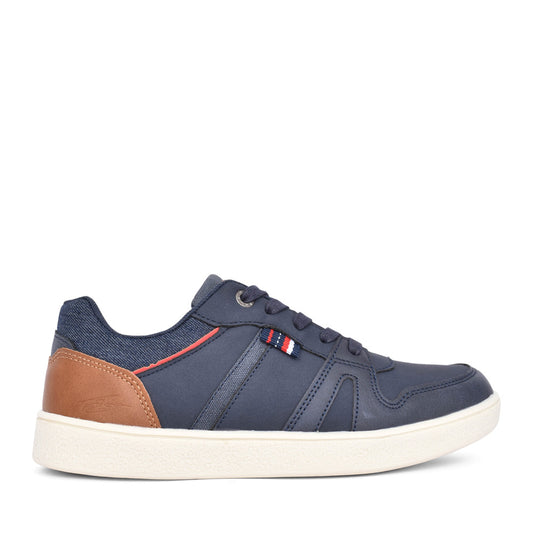 Boys St John Laced Shoe In Navy