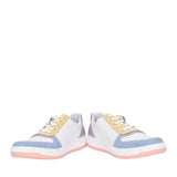 Ladies M5520 Laced Trainer In White Multi