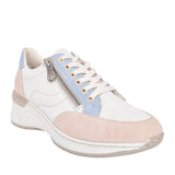 Ladies N4343 Laced Trainer In Off White