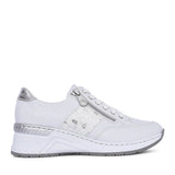 Ladies N4322 Laced Trainer In White