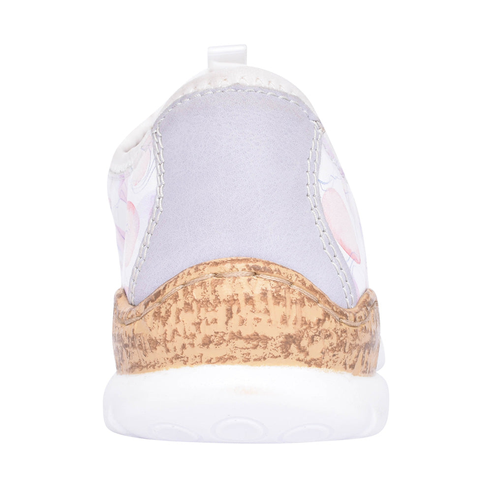 Ladies N4263 Laced Trainer In Multi-colour