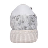Ladies N0900 Laced Trainer In Silver