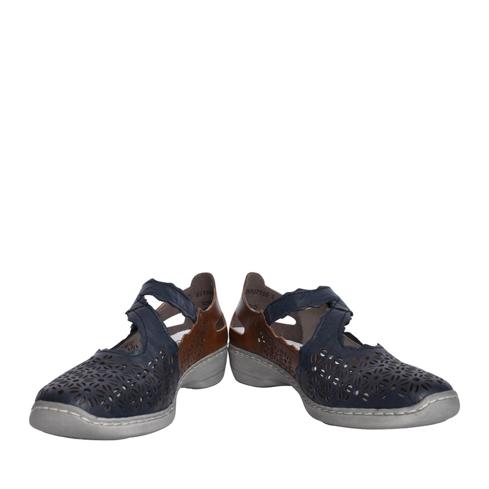 Ladies 413g4 Velcro Shoe In Navy