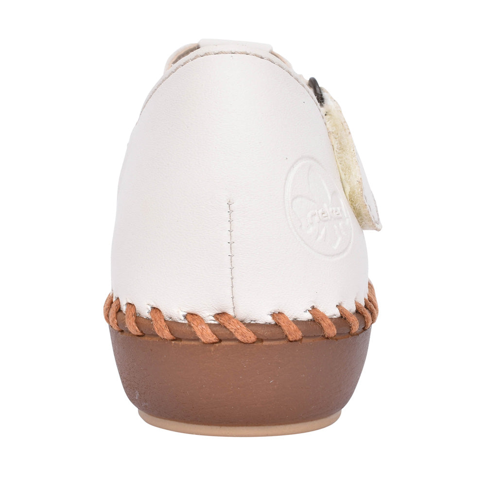 Ladies M1655 Cut Out Shoe In Beige