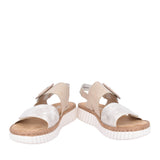 Ladies 69260 Velcro Sandal In Beige