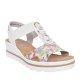 Ladies 67498 Wedge Sandal In Multi-colour