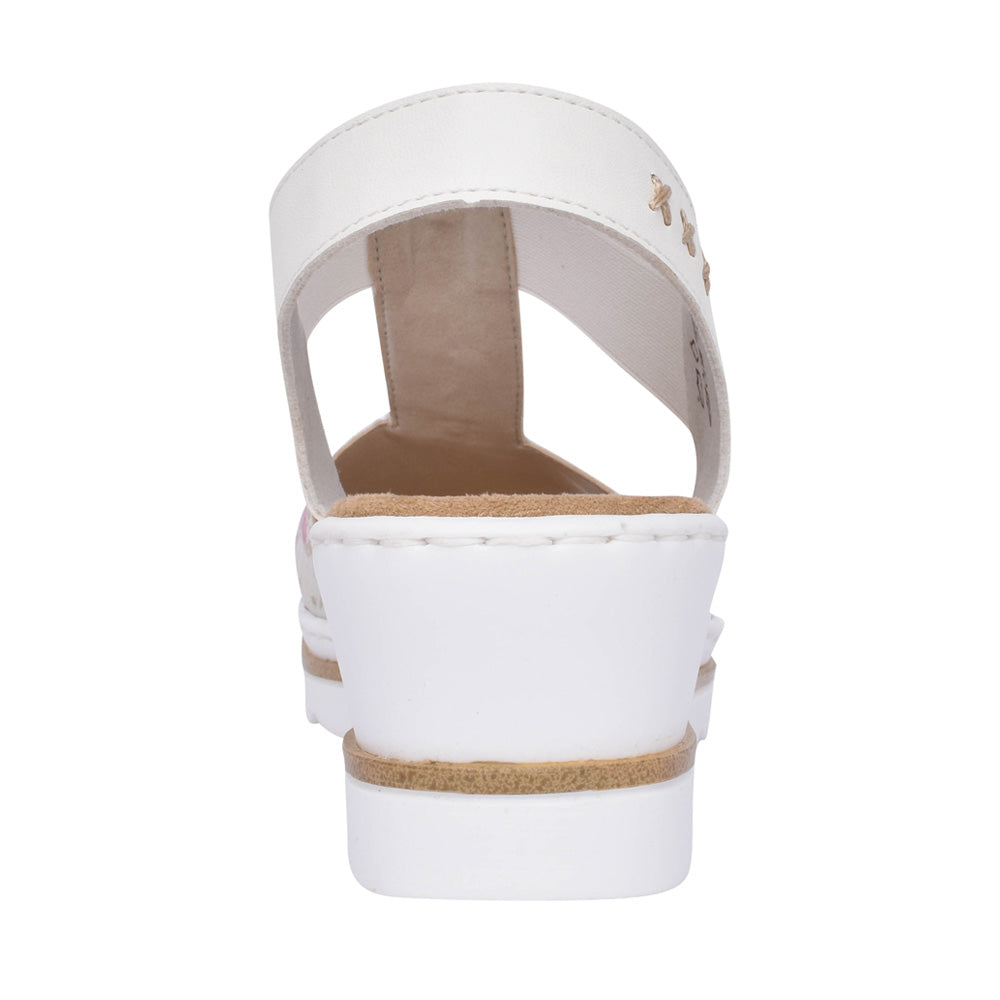 Ladies 67498 Wedge Sandal In Multi-colour