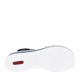 Ladies V3663 Low Heel Sandal In Blue
