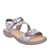 Ladies 659c7 Low Heel Sandal In Multi-colour