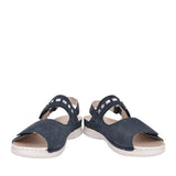Ladies V7473 Velcro Sandal In Navy