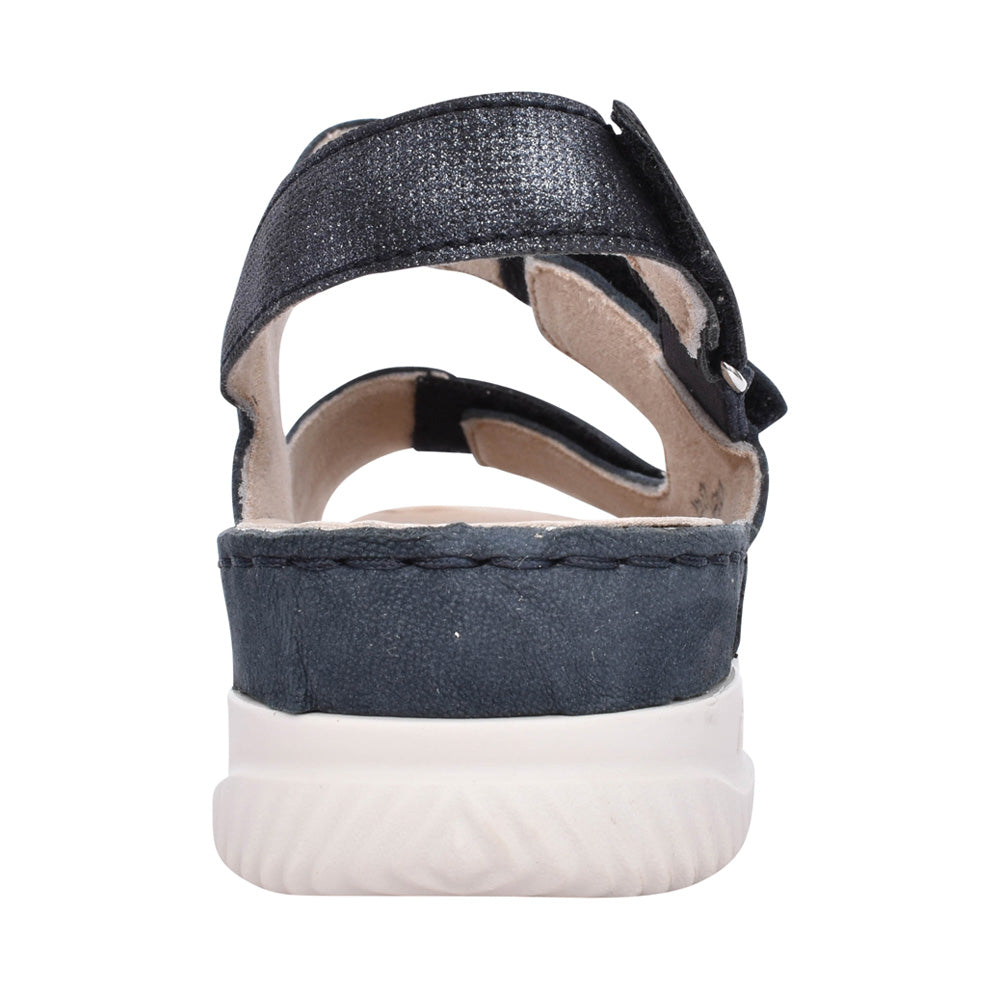 Ladies V7473 Velcro Sandal In Navy